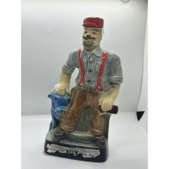 Jim Beam Other - Jim Beam Paul Bunyan Decanter Centennial 1871-1971 Regal China Vintage